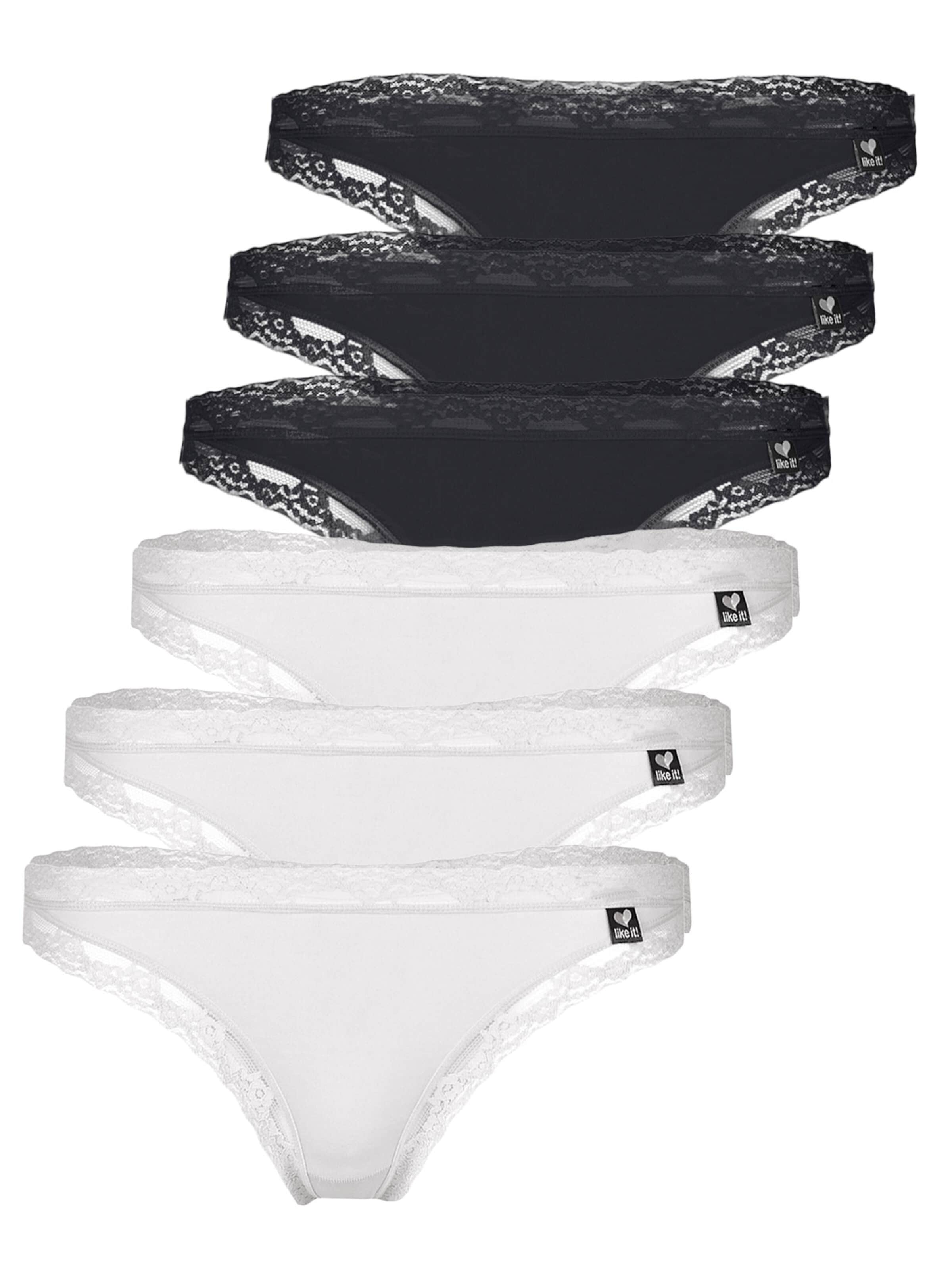 like it! Thong 'Olivia' in White: front