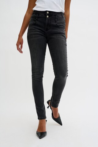 My Essential Wardrobe Slimfit Jeans in Grijs: voorkant