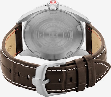 SWISS MILITARY HANOWA Analoog horloge 'HAWK EYE' in Bruin