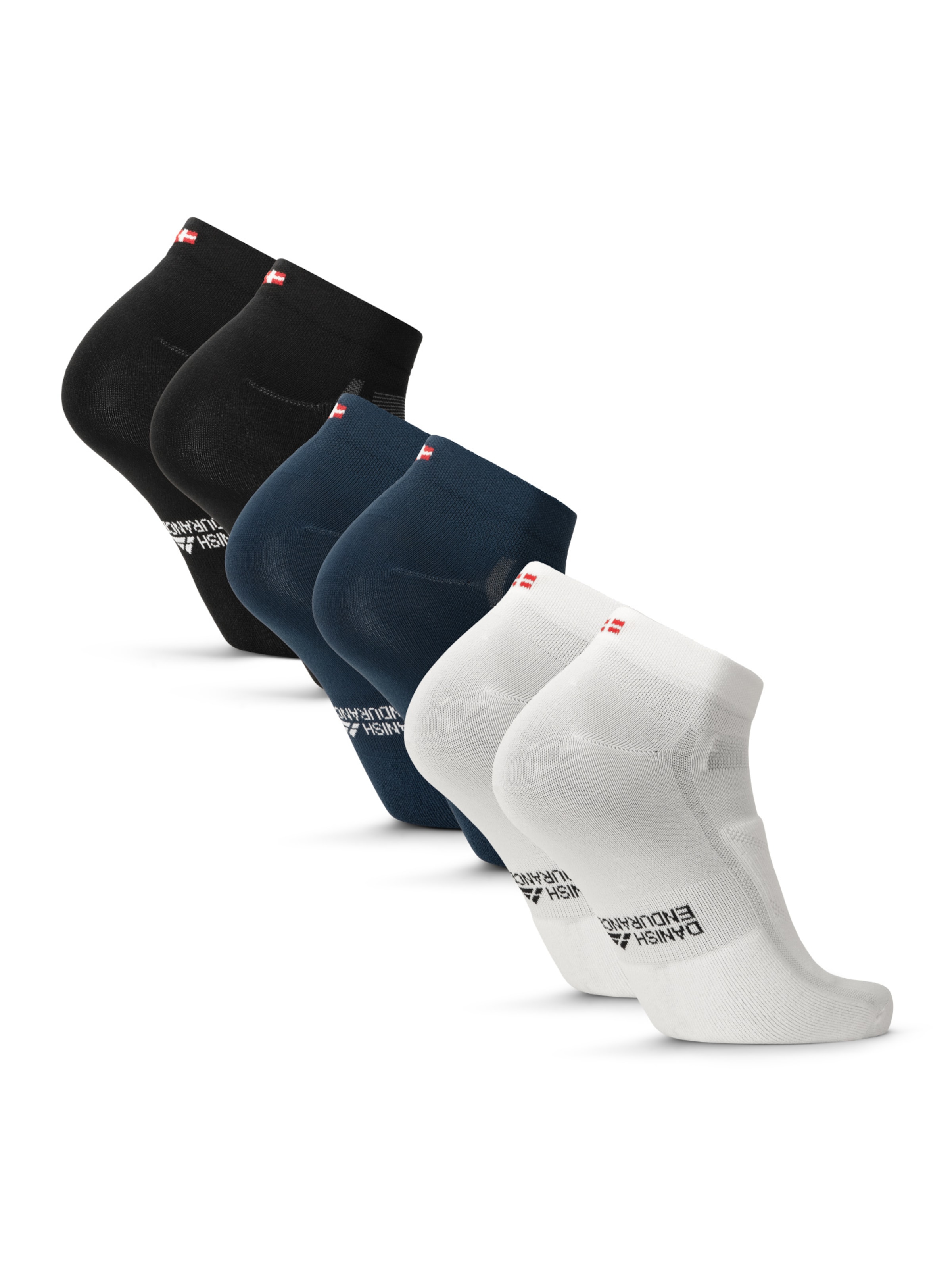 DANISH ENDURANCE Sports socks 'Aero Cycling Low-Cut' in Mixed colours