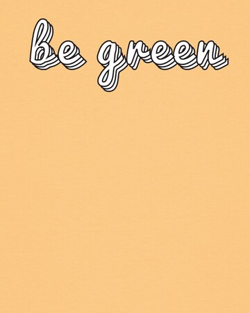 Maglietta 'Be green' di Watapparel in giallo