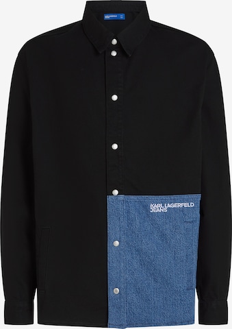 KARL LAGERFELD JEANSComfort Fit Prijelazna jakna - crna boja: prednji dio
