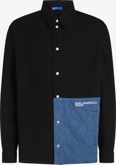 KARL LAGERFELD JEANS Välikausitakki värissä sininen denim / musta, Tuotenäkymä