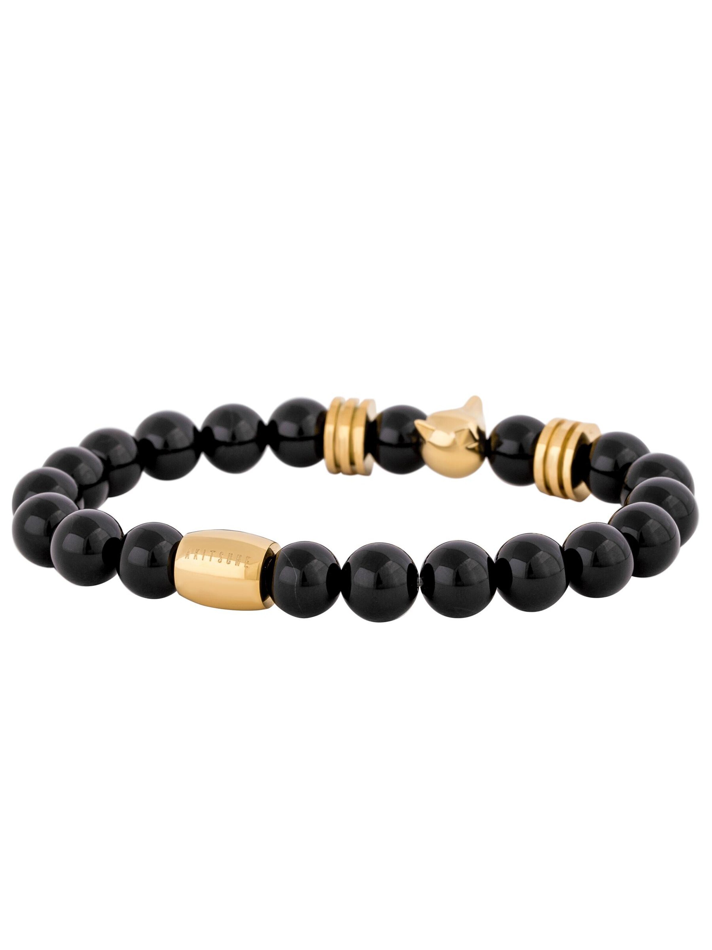 Akitsune Bracelet 'Obsidius' in Gold