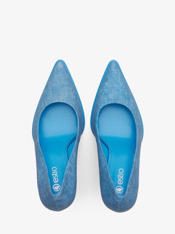 Estro Pumps met hoge voorkant '532-801' in Blauw