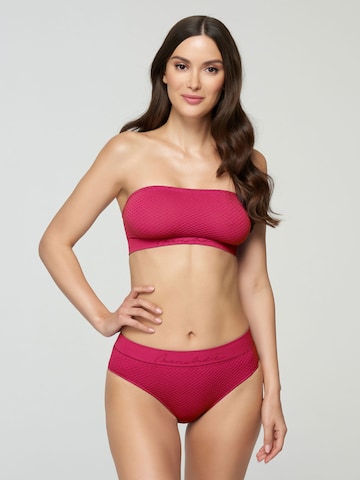 Marc & André Bandeau Bikini Top in Pink: front