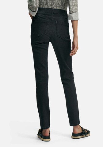 Peter Hahn Slimfit 5-Pocket-Jeans in Schwarz