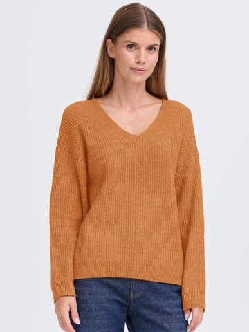 Pull-over ' OXICALLIE ' Oxmo en marron