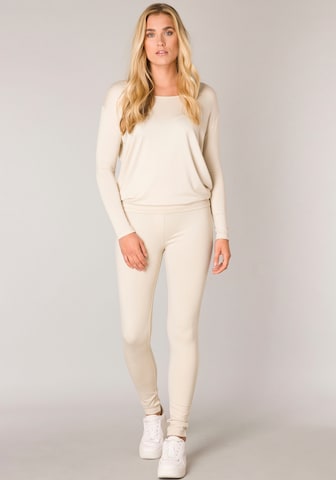 BASE LEVEL Skinny Leggings in Beige