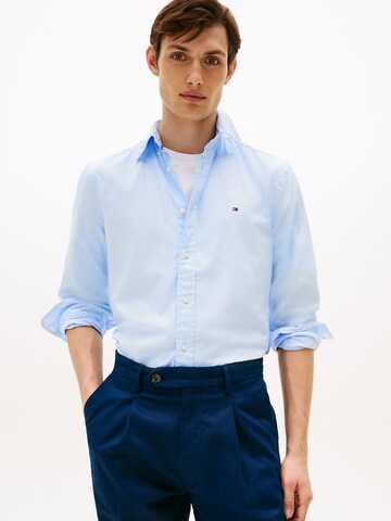 TOMMY HILFIGER Regular Fit Hemd 'Flex' in Blau: Vorderseite