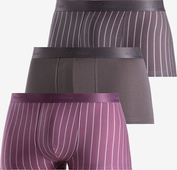 s.Oliver Boxershorts 'Hipster' in Grijs: voorkant