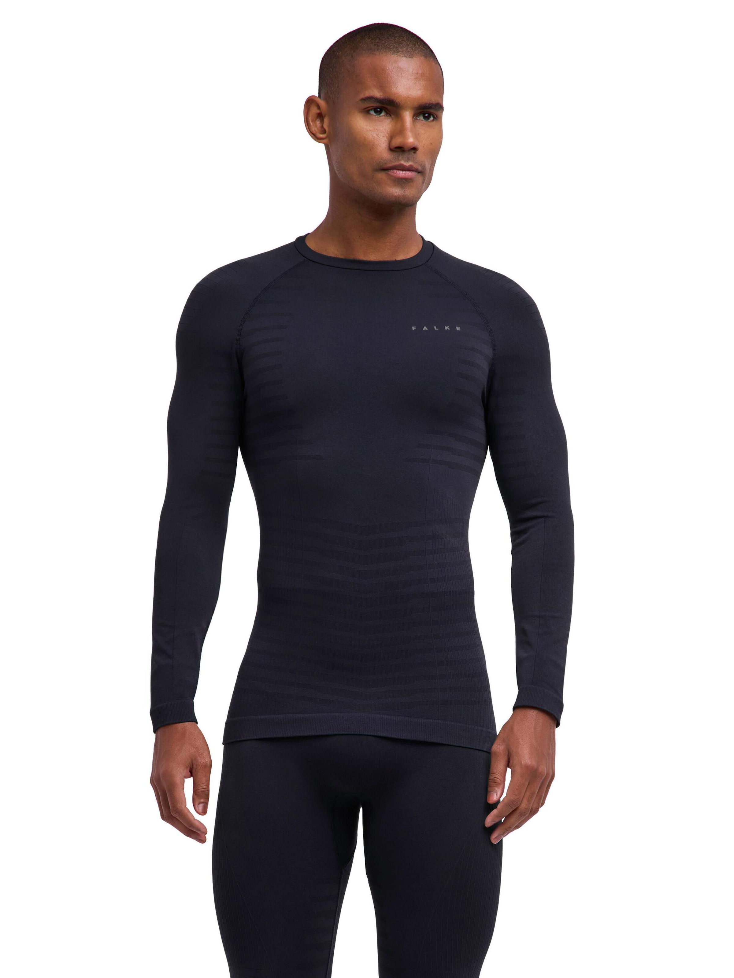 FALKE Base Layer in Schwarz: Vorderseite