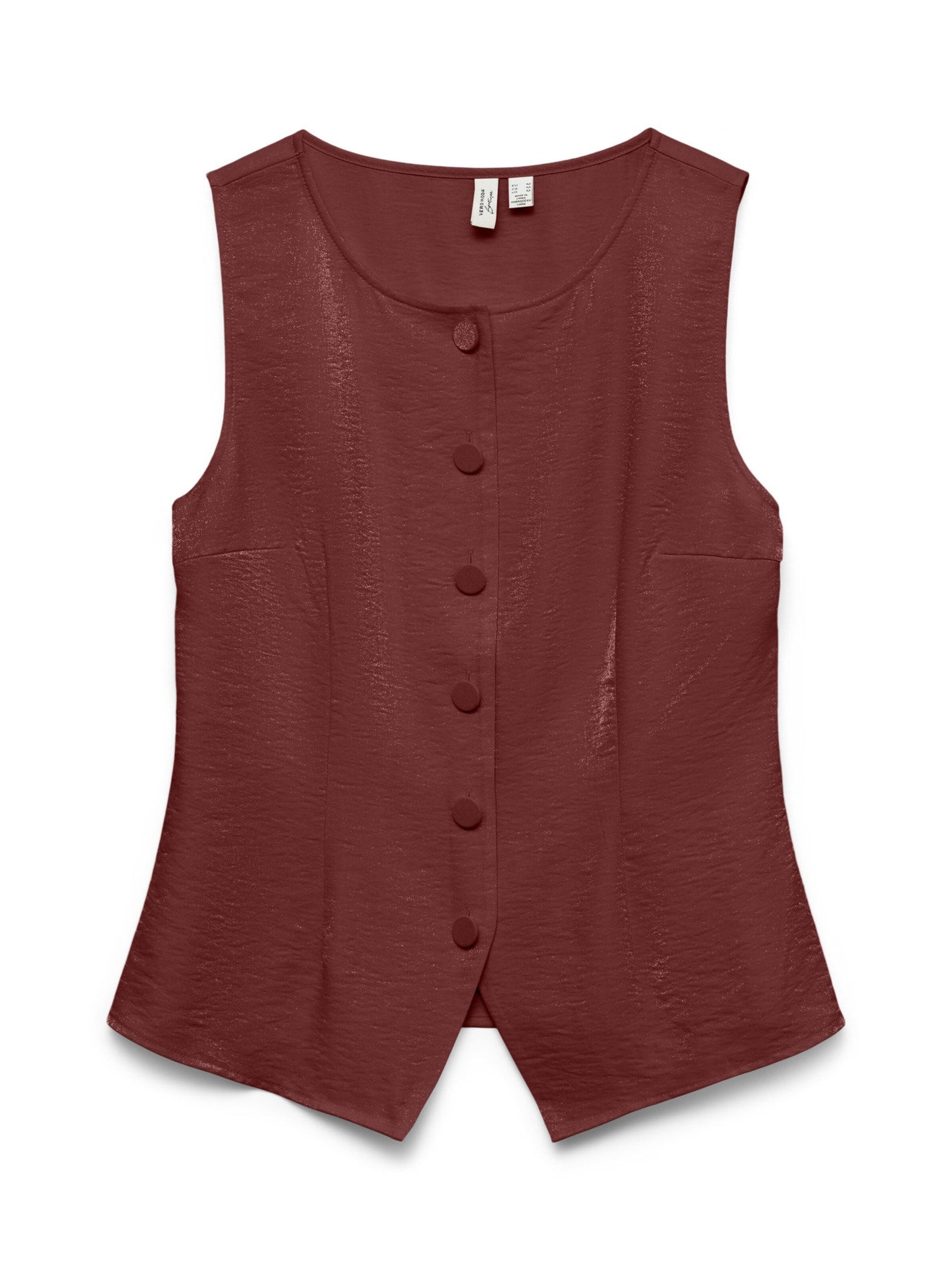VERO MODA - Chaleco 'VMGIACCA' en marrón: frente