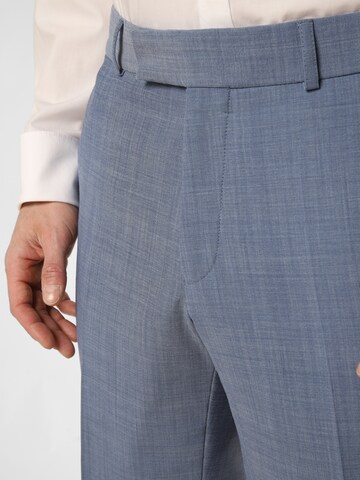 CARL GROSS Regular Pleat-Front Pants in Blue