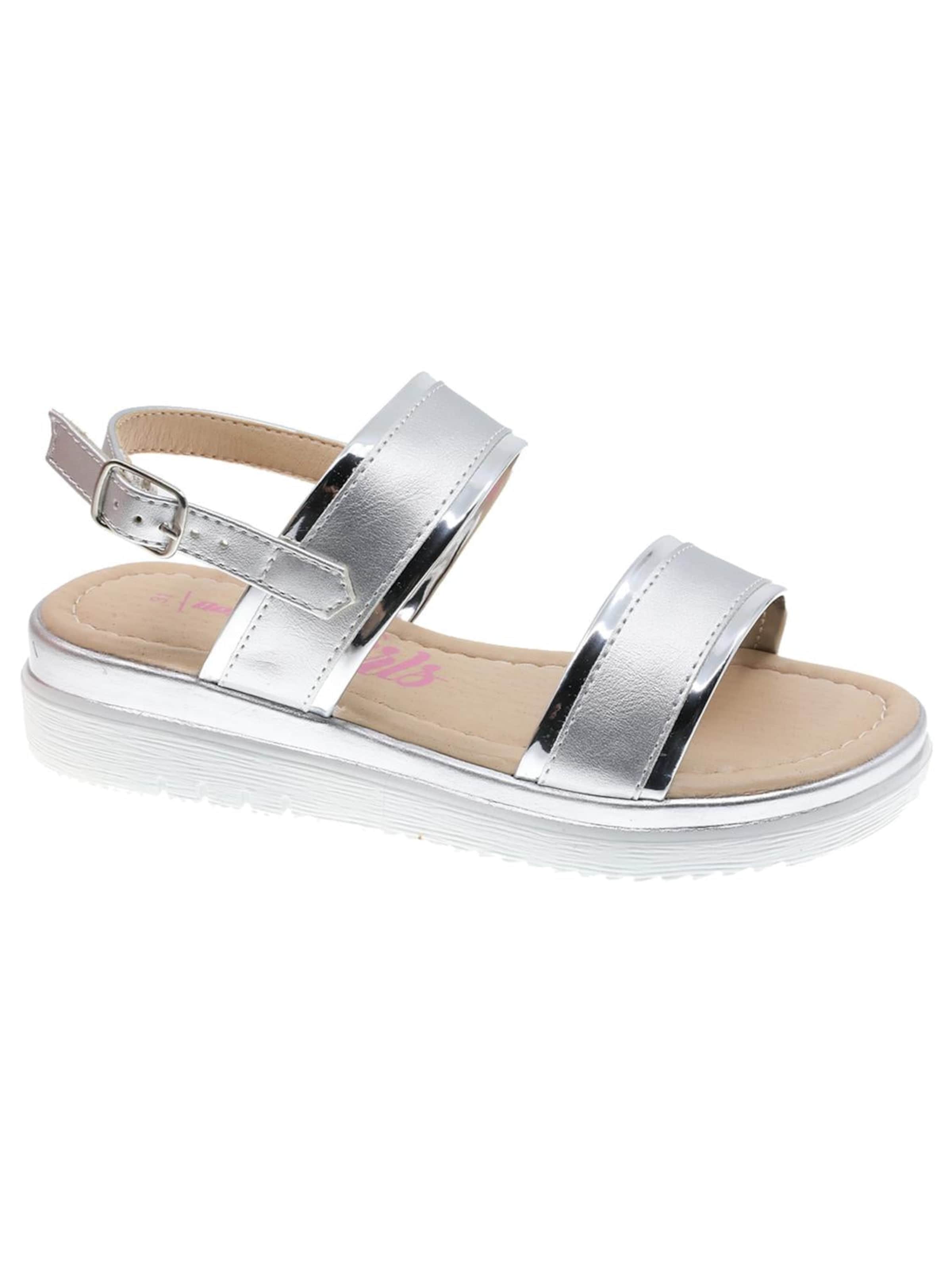 Beppi Sandalen 'Casual Sandal' in Zilver: voorkant
