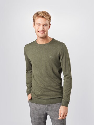 Lindbergh - Regular Fit Pullover em verde: frente