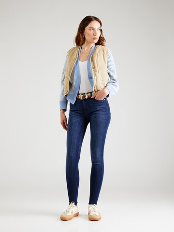 7 for all mankind Skinny Jeans 'HW SKINNY SLIM ILLUSION LUXE BLISS' in Blau