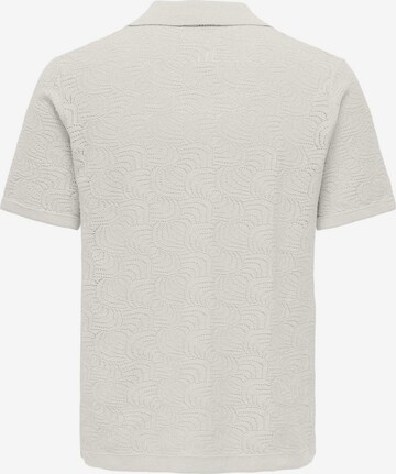 T-Shirt Only & Sons en blanc