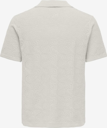 T-Shirt Only & Sons en blanc