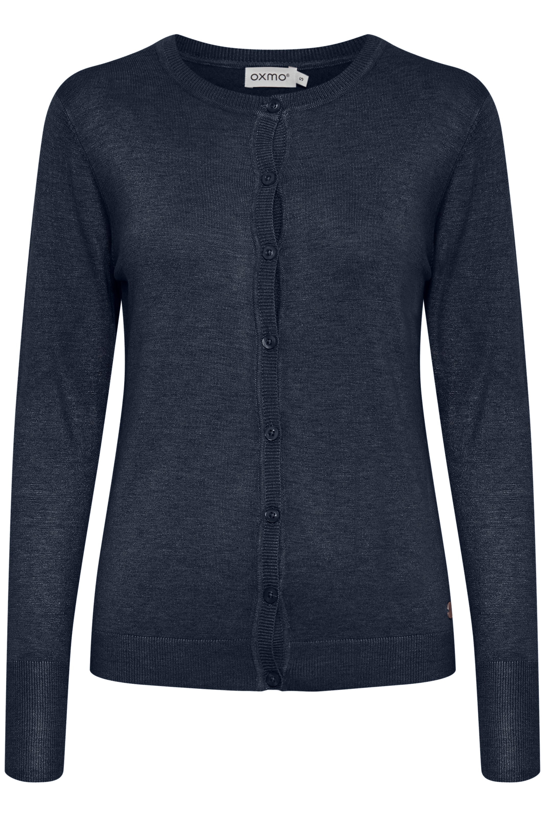 Oxmo Gebreid vest 'Hlin' in de kleur Donkerblauw, Productweergave