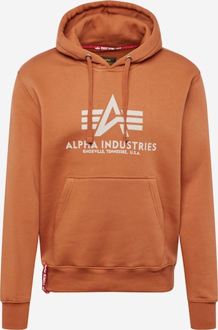 ALPHA INDUSTRIES Bluzka sportowa w kolorze brązowy: przód