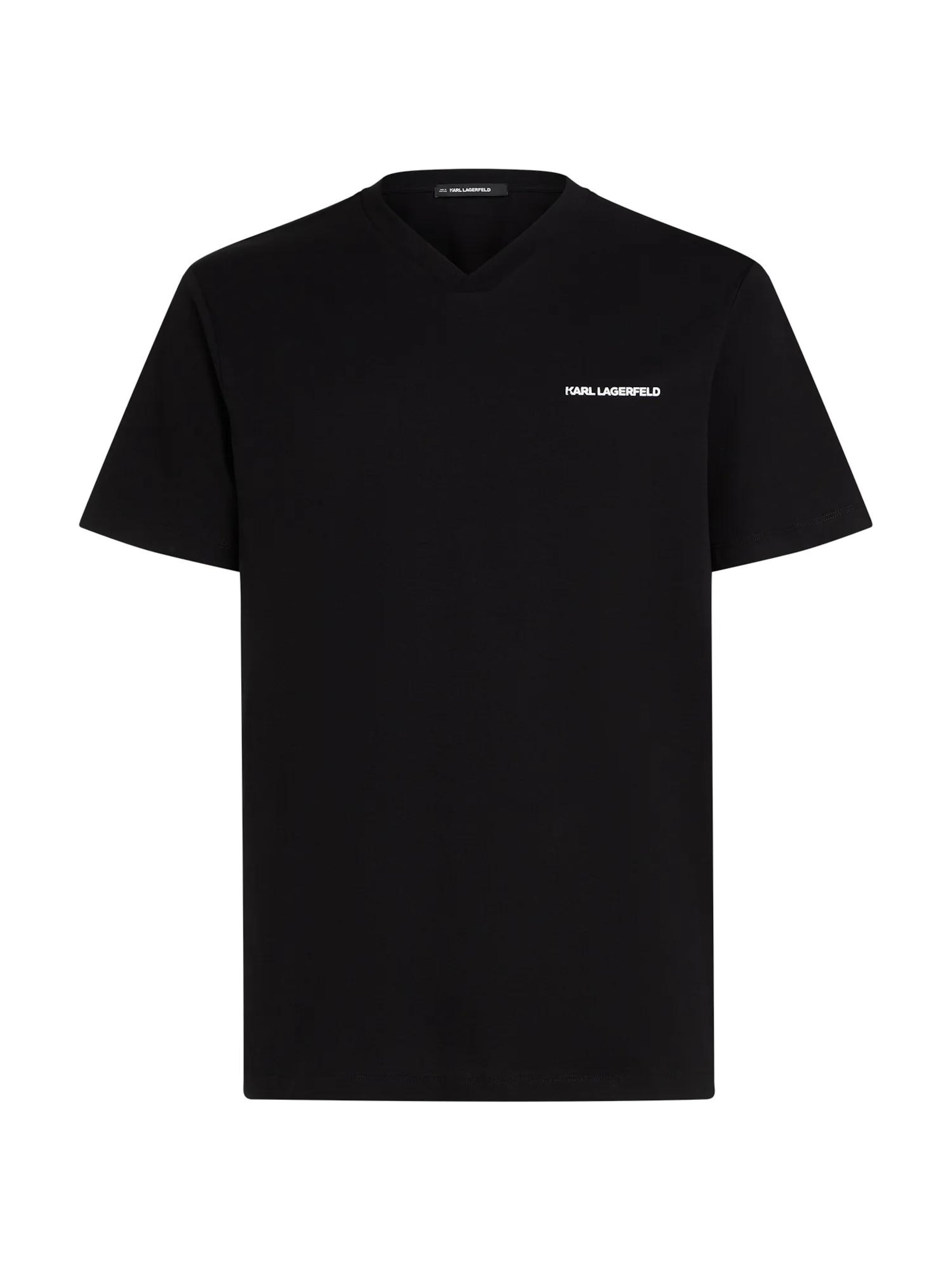 Tricou de la Karl Lagerfeld pe negru: față