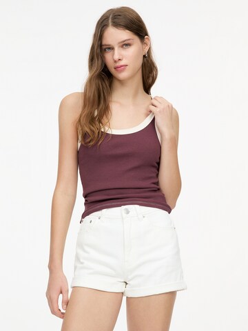 Pull&Bear Normální Džíny – bílá: přední strana