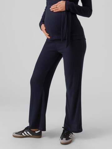 MAMALICIOUS Loose fit Pants 'Annette' in Blue: front