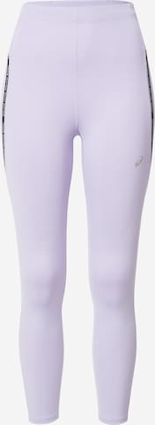 ASICS - Skinny Calças de desporto em cinzento: frente