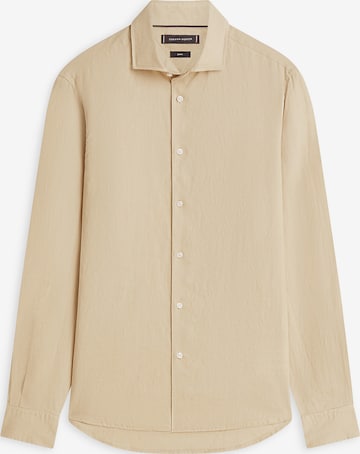 TOMMY HILFIGER Zakelijk overhemd 'New York' in Beige: voorkant