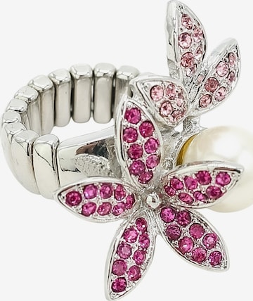 COLLEZIONE ALESSANDRO Ring 'Blütenzauber' in Pink: front