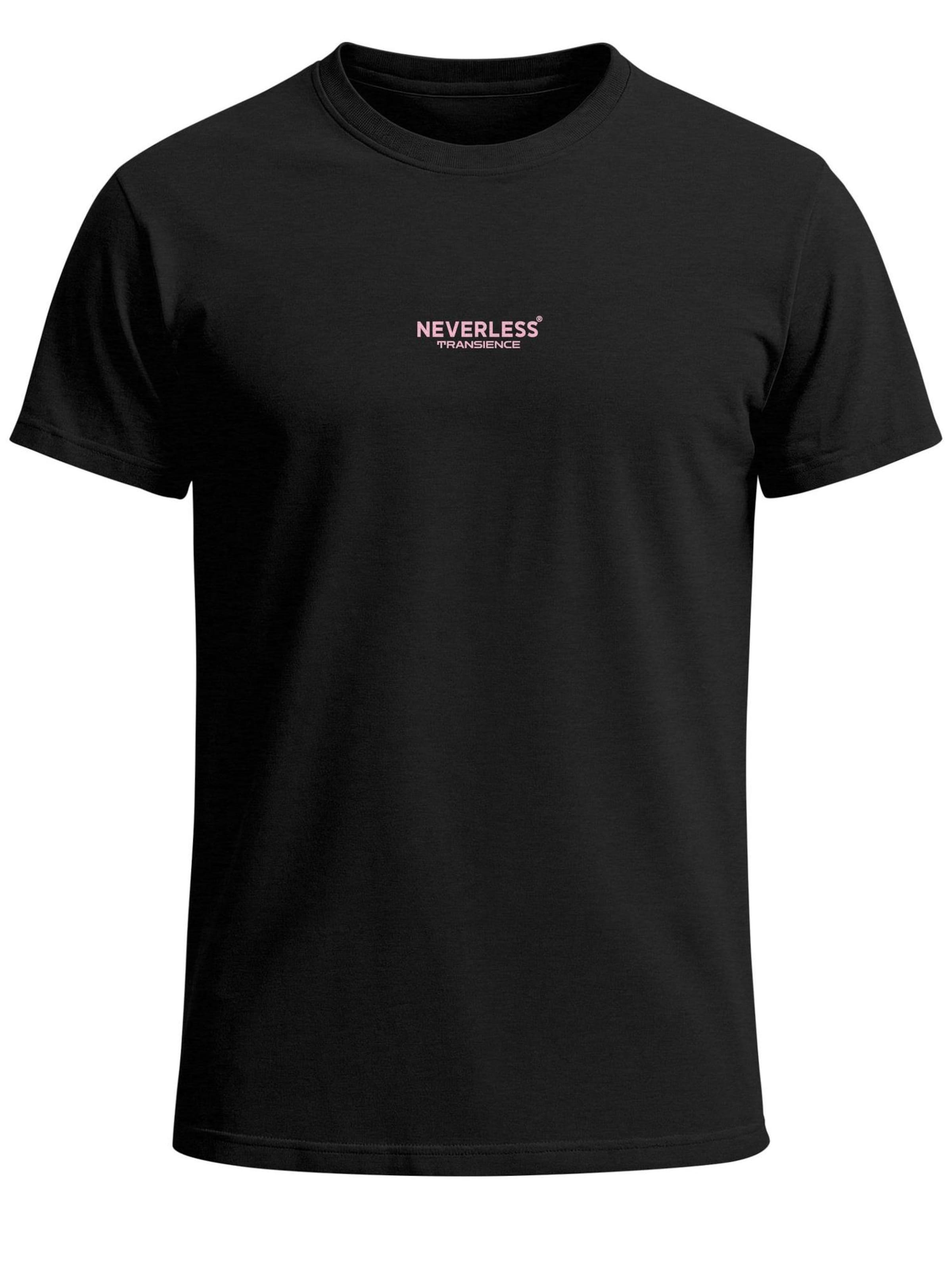 Neverless Shirt 'Kirschblüten' in Black: front