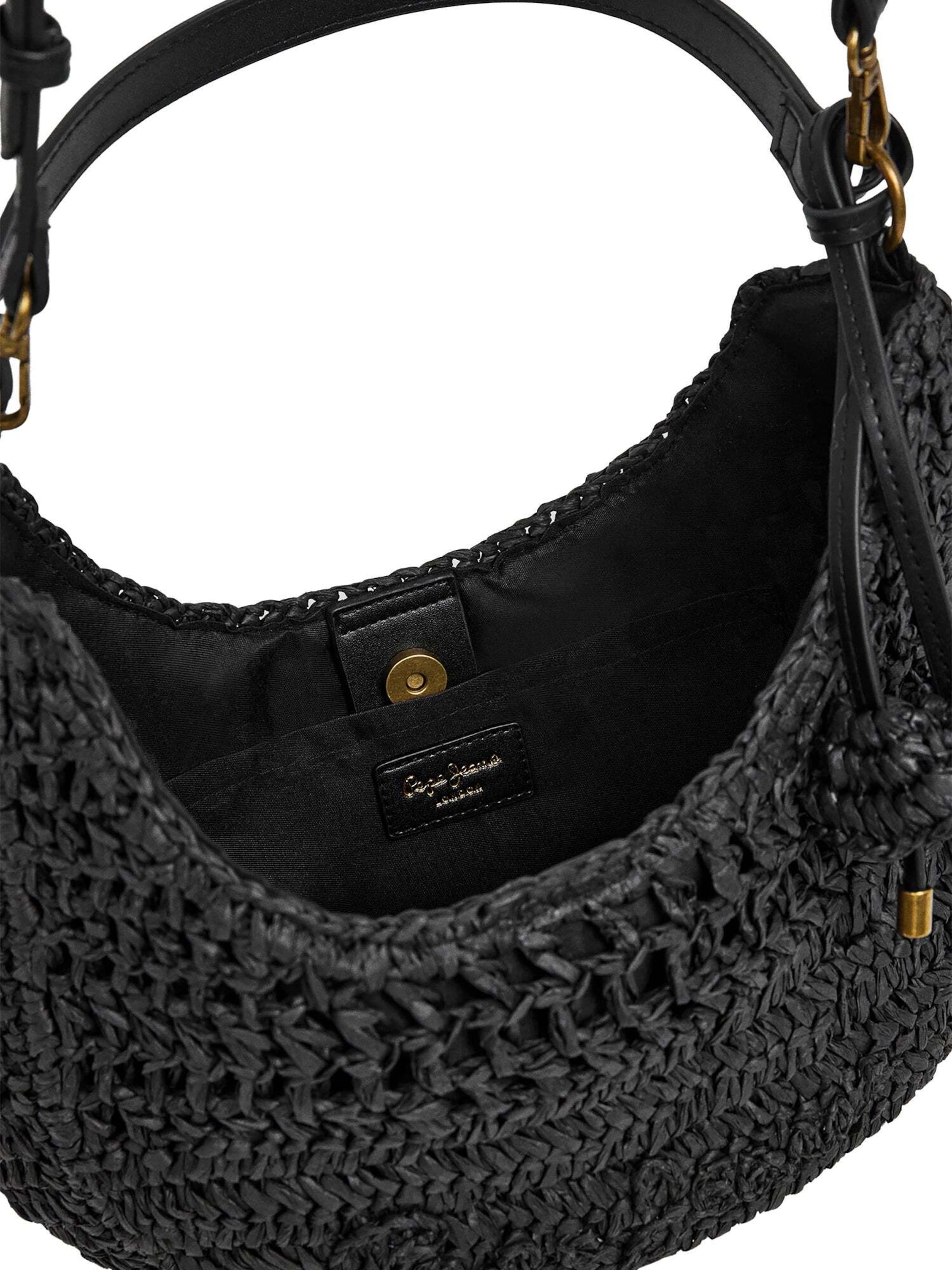 Pepe Jeans Schultertasche 'Ziggy Balm' in Schwarz