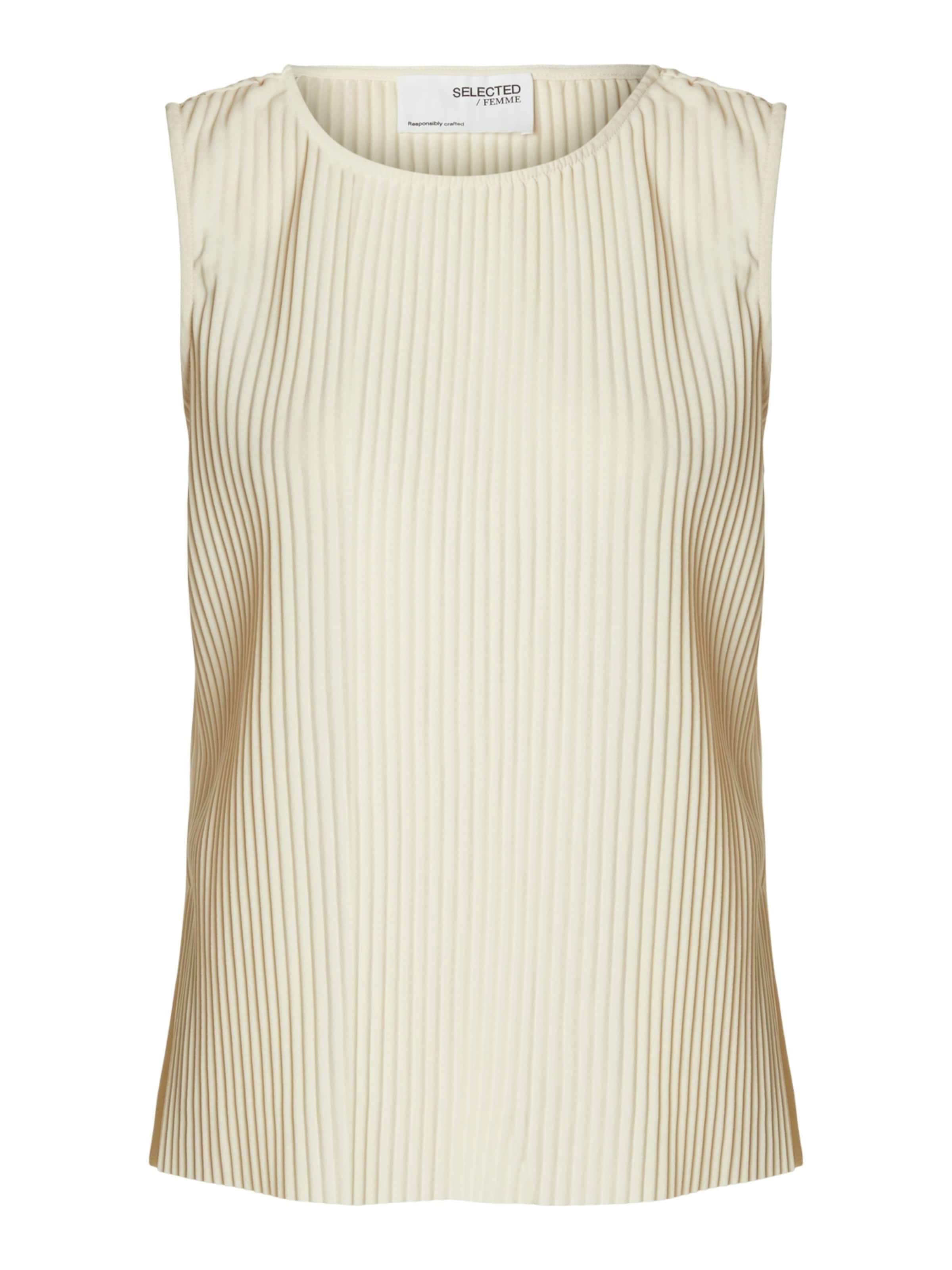 SELECTED Blúzka - Béžová: predná strana