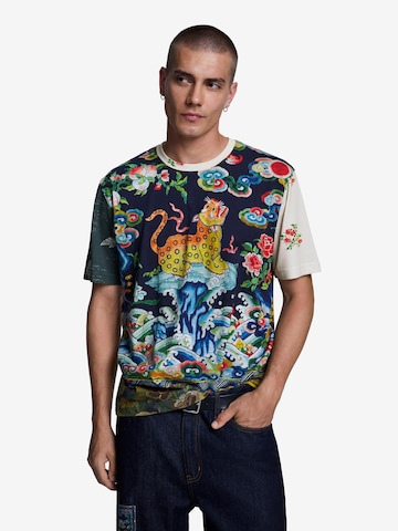 melns Desigual T-Krekls: no priekšpuses