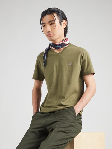 GANT Футболка в Зеленый: спереди