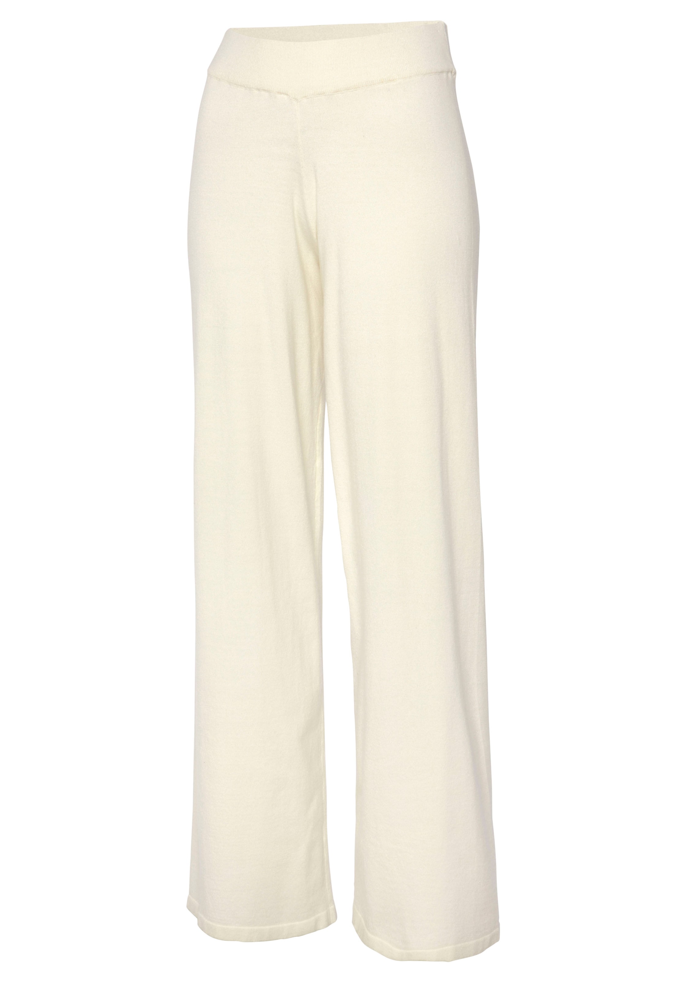 LASCANA Широкий Штаны в Бежевый