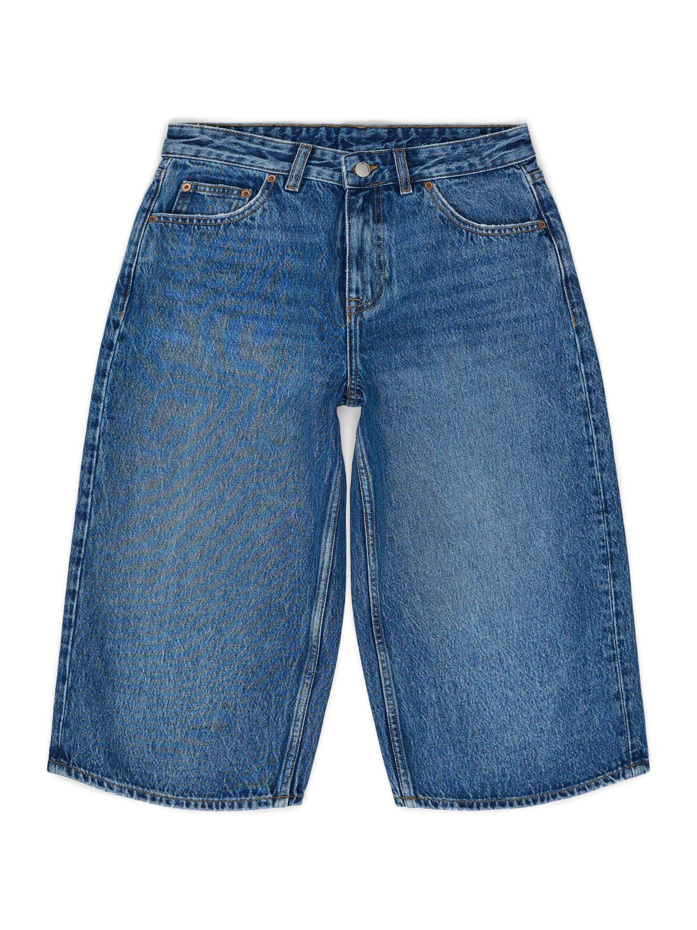 Dr. Denim Jeans 'Dace Mid Wide Capri'‌‌‌‌‌‌ in Blau: Vorderseite