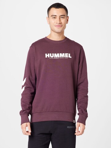 Hummel Sportsweatshirt 'Legacy' in Lila: Vorderseite