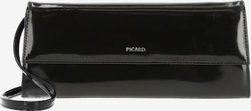Picard Clutch 'Auguri' in Schwarz: Vorderseite