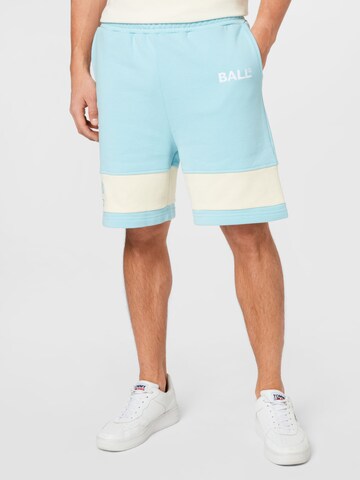 Ball Regular Trousers in Blue: front