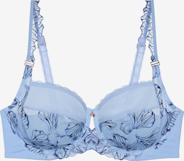 TRIUMPH BH ' Wild Iris Florale ' in Blauw: voorkant