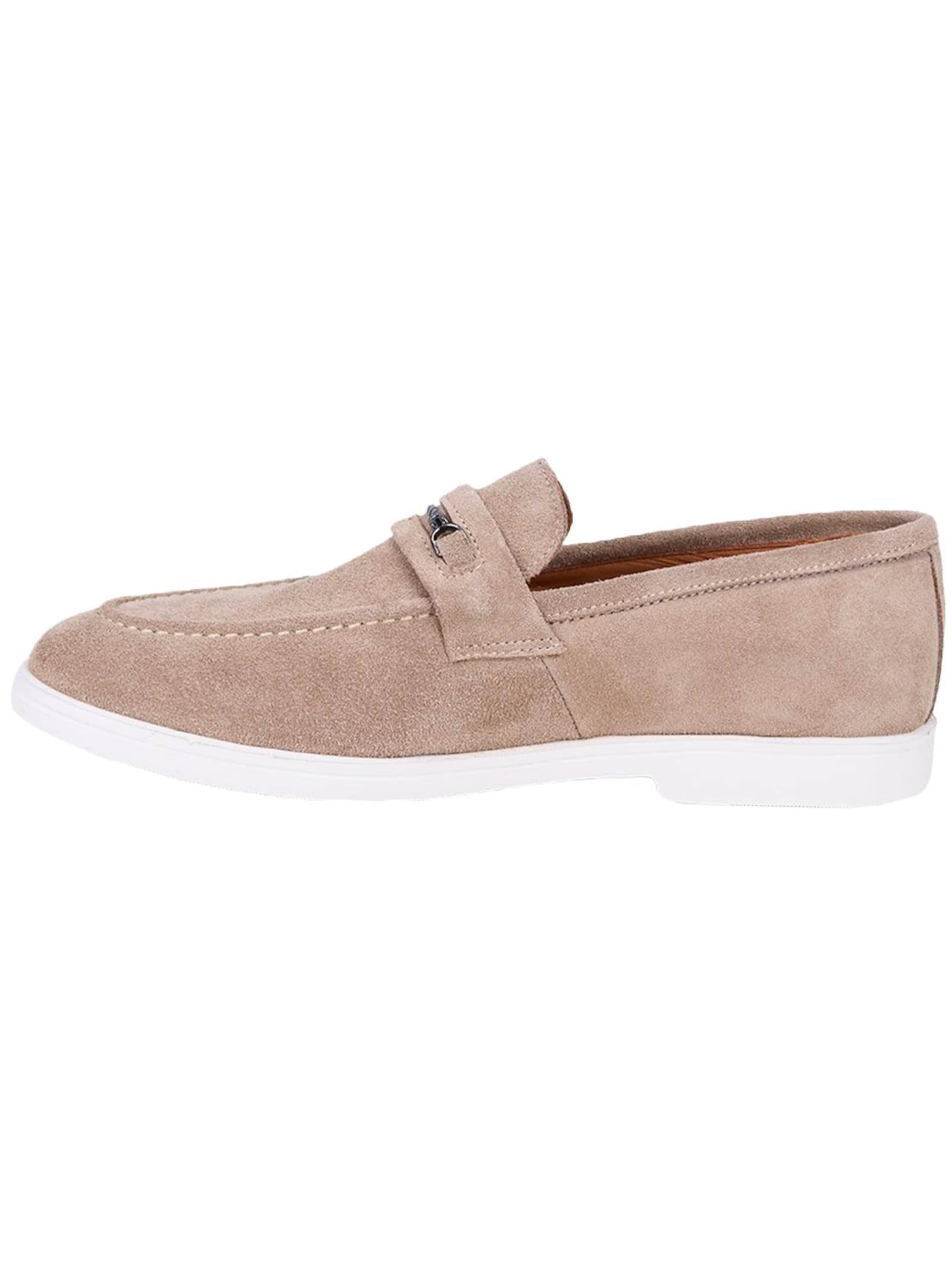 Desa - Mocasines 'DESA Herren-Wildlederslipper mit Metalldetails' en beige