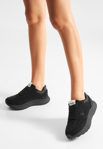WODEN Sneakers laag 'Mathilde Crystal' in Zwart