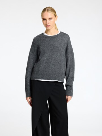 SELECTED Trui in Grijs: voorkant
