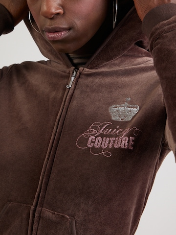 Juicy Couture Tepláková bunda 'HER MAJESTY ROBYN' - Hnedá