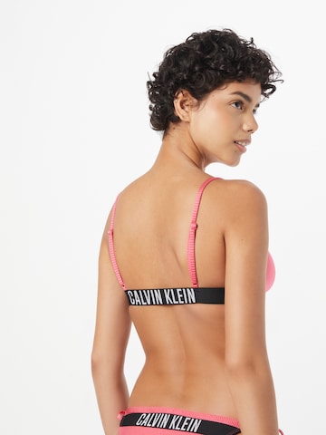 Bustier Hauts de bikini Calvin Klein Swimwear en rose