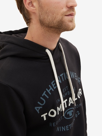 TOM TAILOR - Sweatshirt em preto