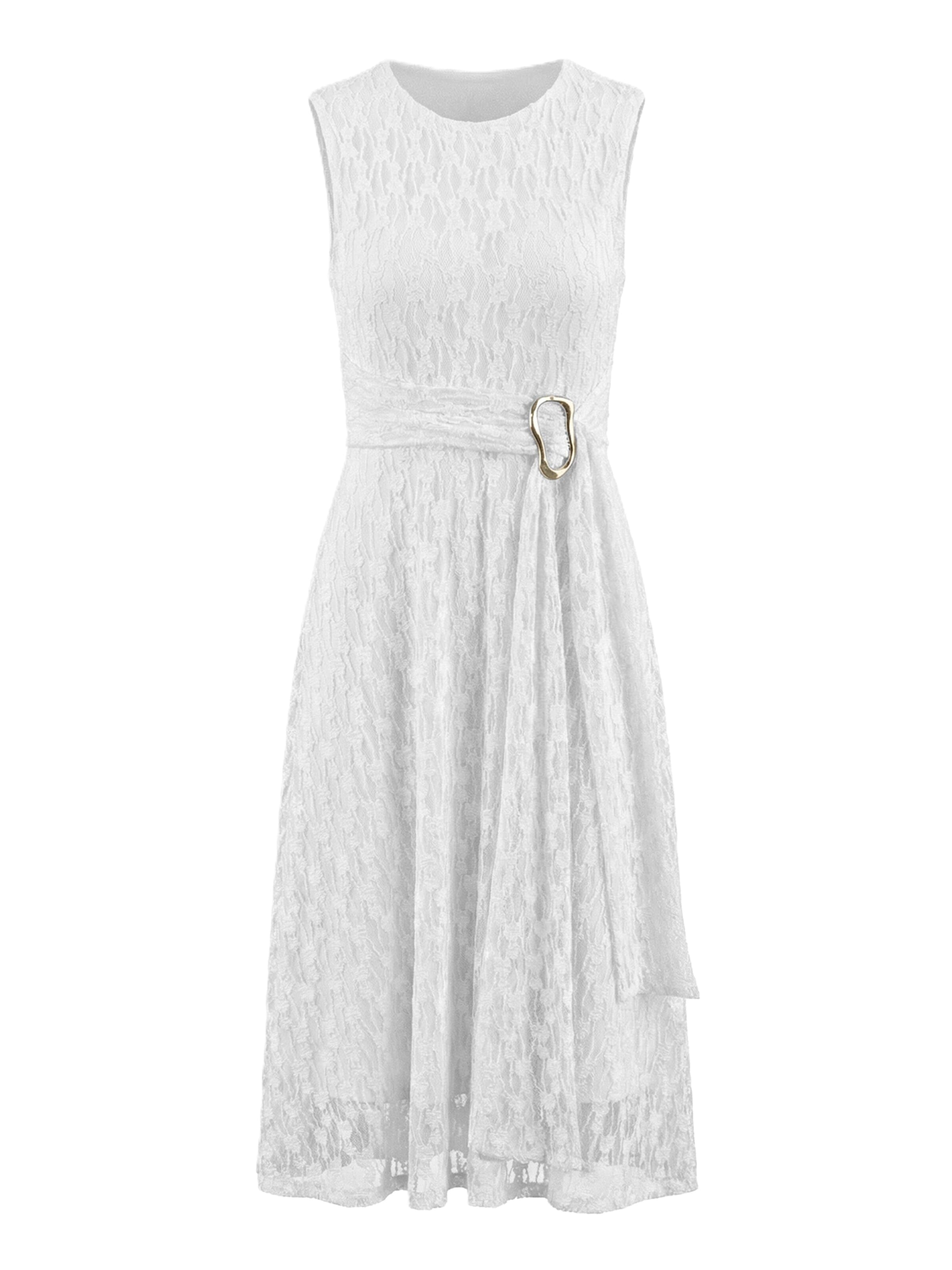LapaPlus Cocktailjurk 'Women Dress' in Wit: voorkant