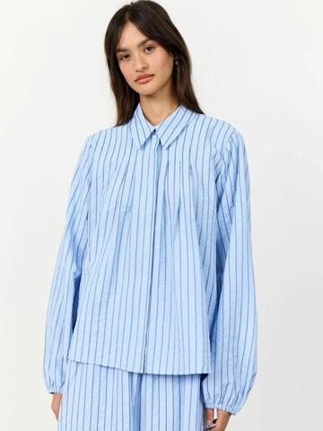Levete Room Blouse 'Mimi' in Blauw: voorkant
